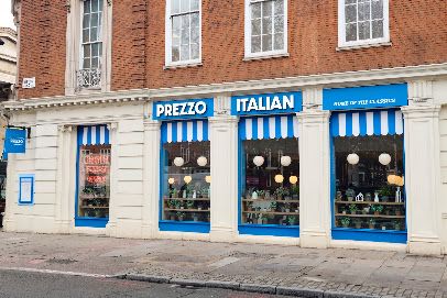 Prezzo Italian Restaurant London Euston, рядом с вокзалом Euston