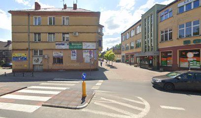 Sklep mięsno - wędliniarski PSS Społem, магазин рядом с вокзалом Olesno Śląskie