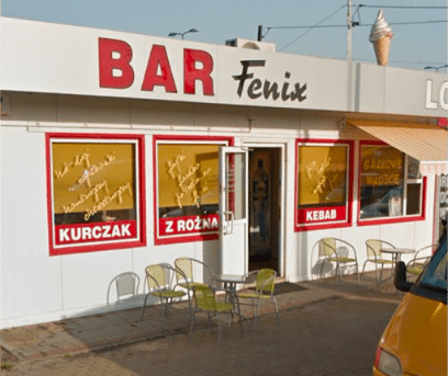 Bar Fenix, рядом с вокзалом Stacja PKP Sandomierz