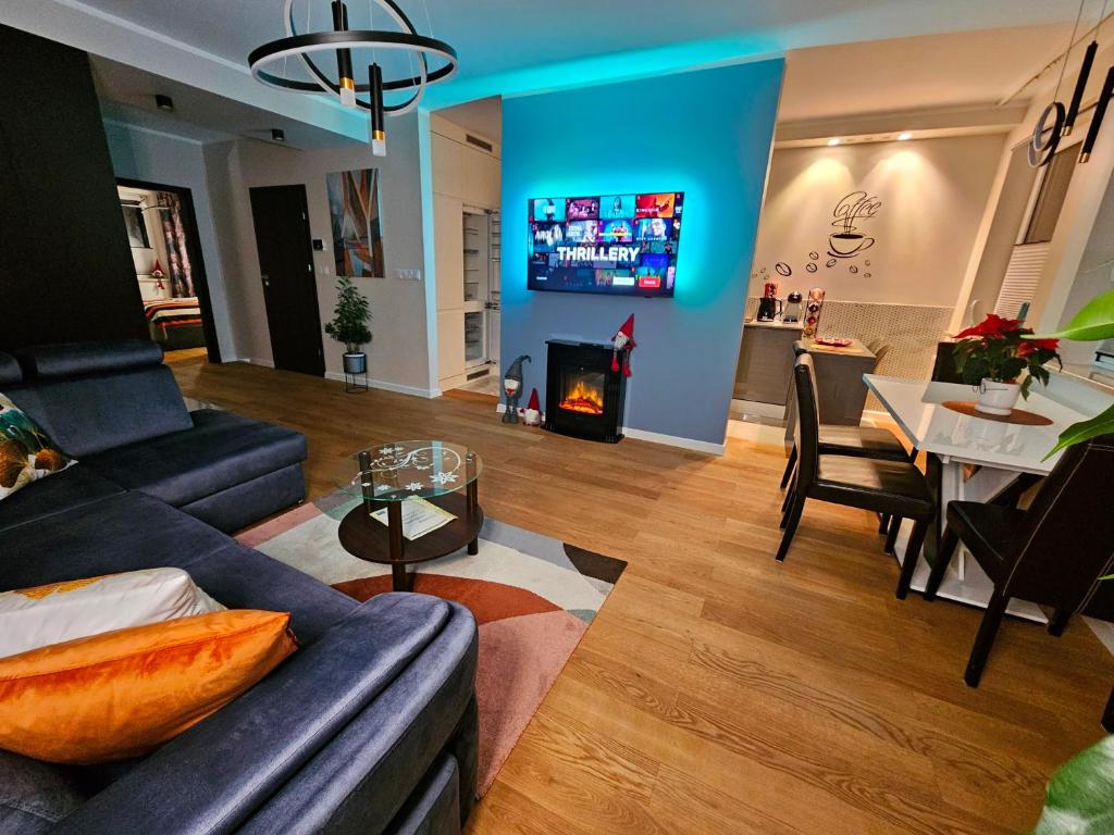 Apartament Podskarpie, жильё рядом с вокзалом Бендзин-Място