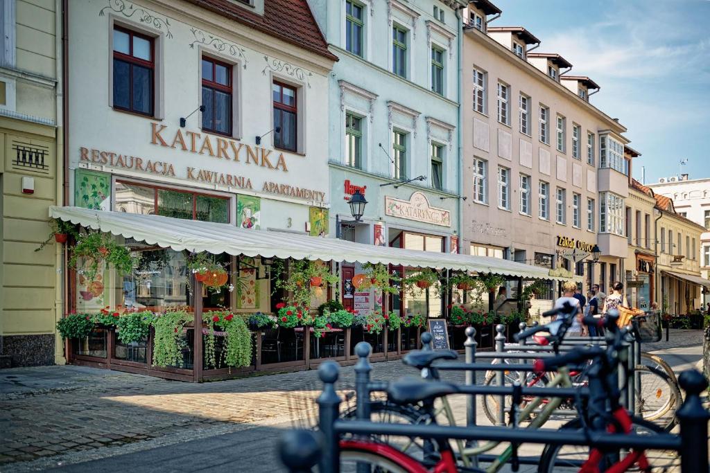Apartamenty Katarynka Stary Rynek, жильё рядом с вокзалом Быдгощ Лесна