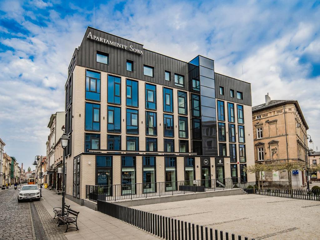 Apartamenty Sowa Bydgoszcz, жильё рядом с вокзалом Быдгощ Взхуд