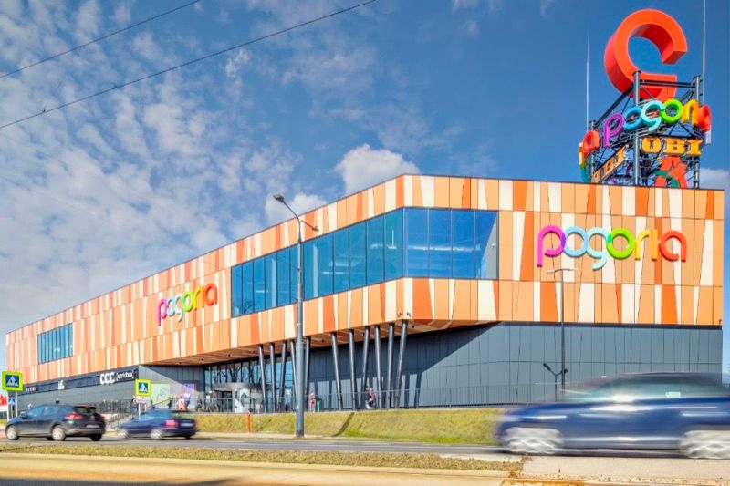 Centrum Handlowe Pogoria, торговый центр рядом с вокзалом Домброва Гурнича