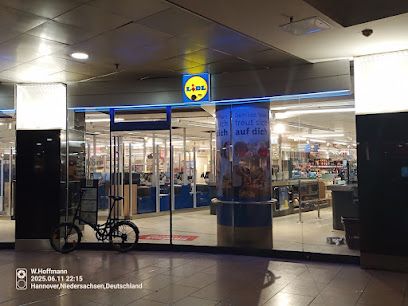 Lidl, магазин рядом с вокзалом Hannover Hauptbahnhof