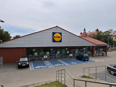 Lidl, магазин рядом с вокзалом Гожув-Велькопольски Всходни