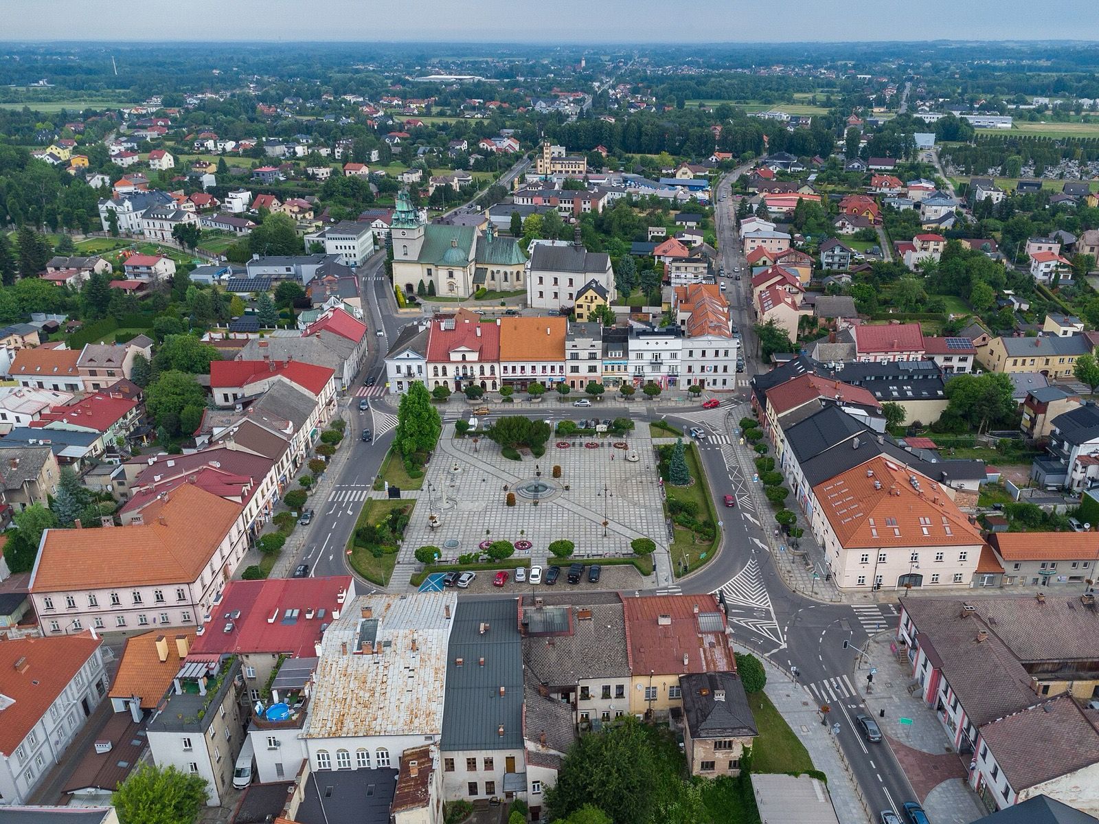 Rynek w Kętach, atrakcja w pobliżu dworca Kęty