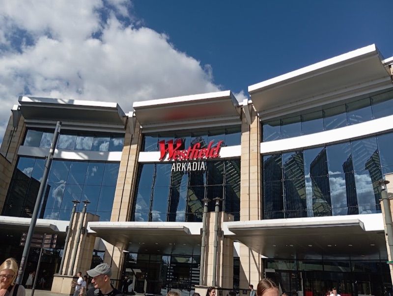 Westfield Arkadia, торговый центр рядом с вокзалом Варшава-Гданьская