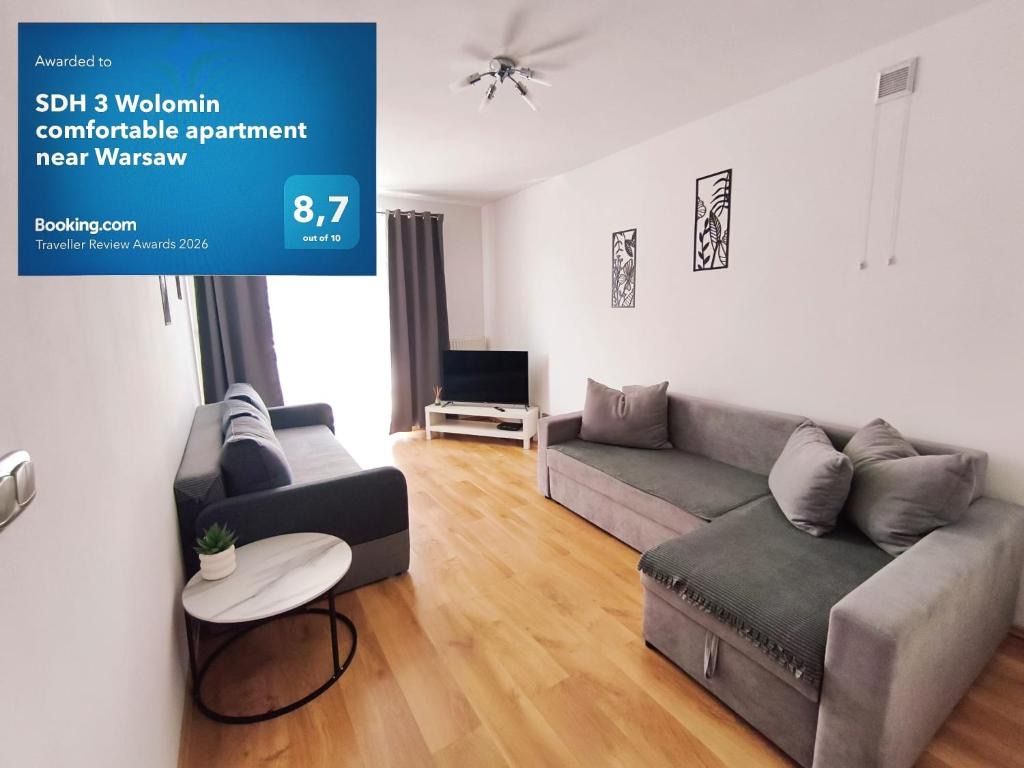SDH 3 Wolomin comfortable apartment near Warsaw, жильё рядом с вокзалом Воломин